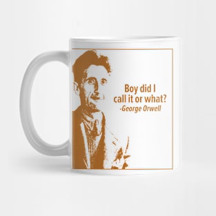 elon musk tshirt what would to answer meme orwell think Mug